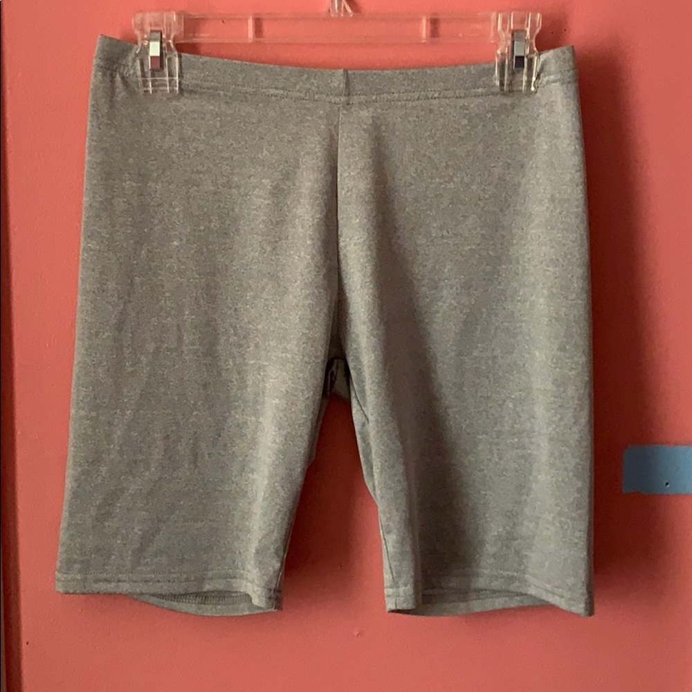 Greyisu silver biker shorts